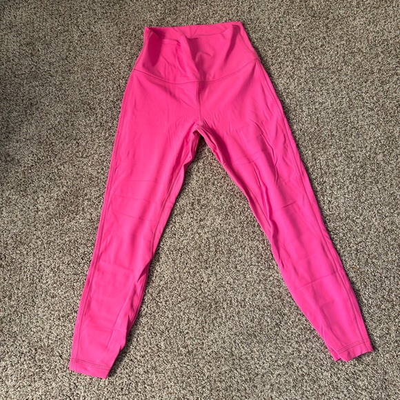 lululemon align 25” sonic pink size 6 - Picture 2 of 6